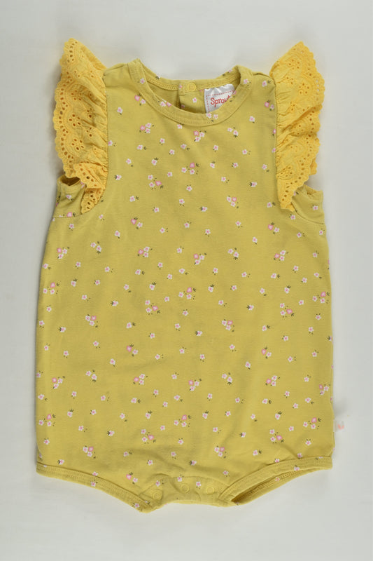 Sprout Size 00 Floral Summer Romper
