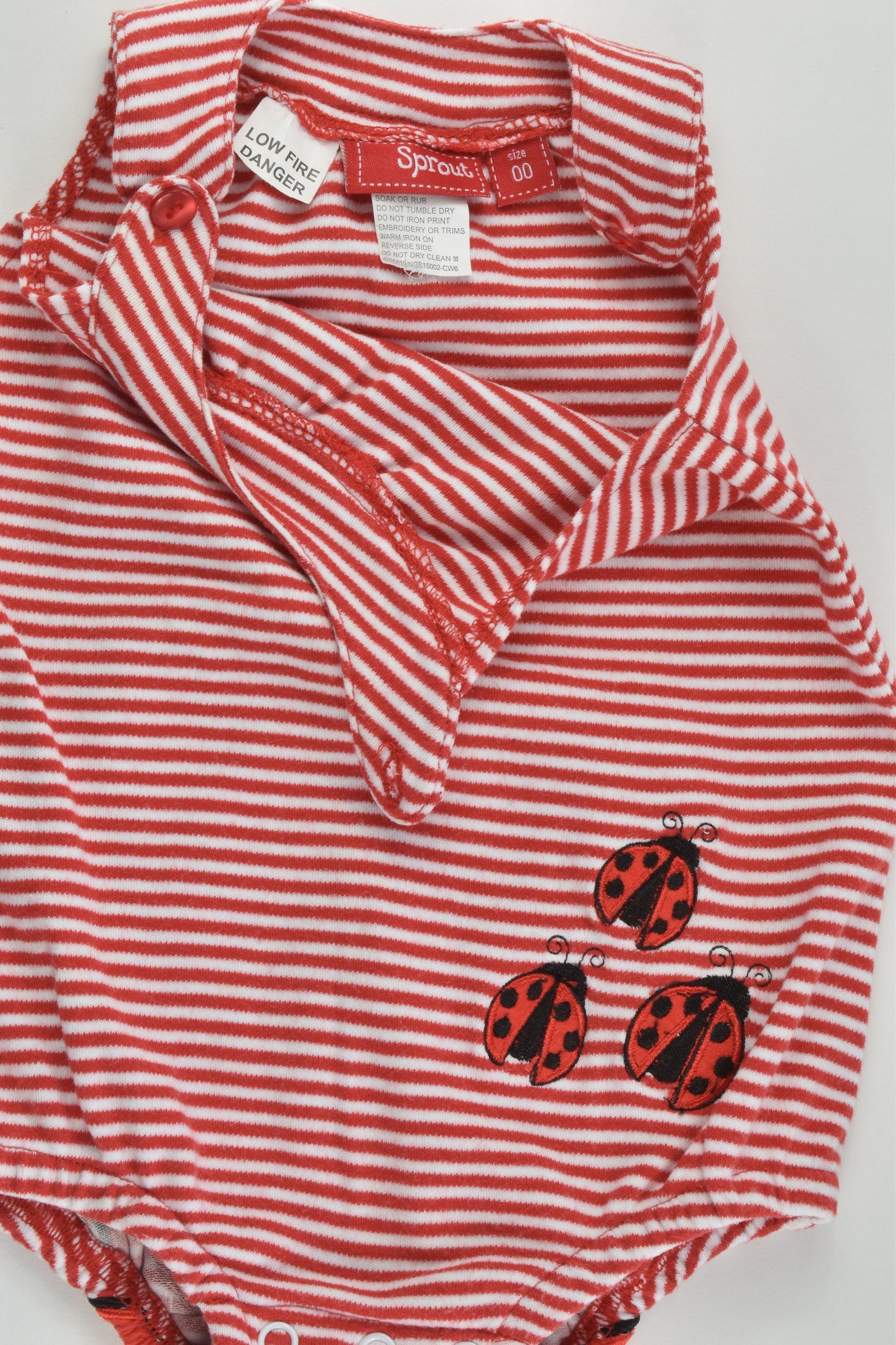 Sprout Size 00 Ladybirds Summer Romper