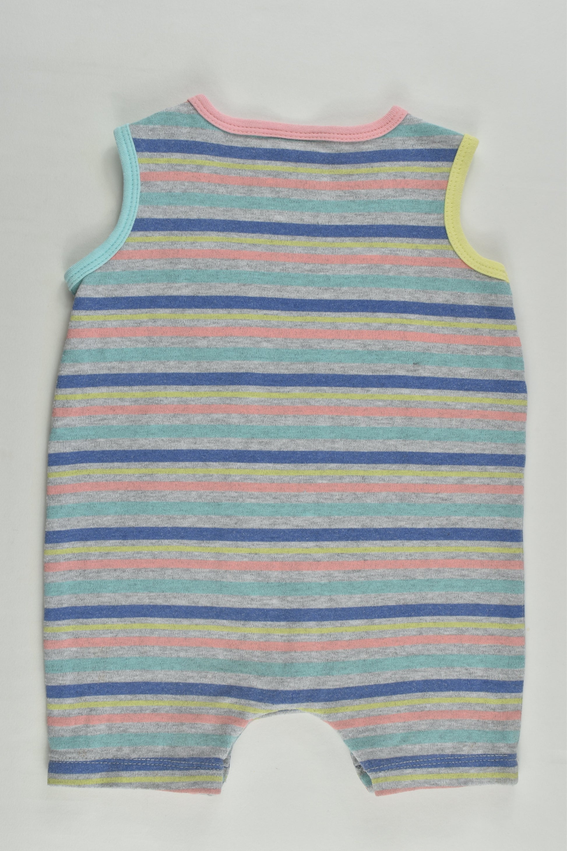 Sprout Size 00 Striped Short Romper