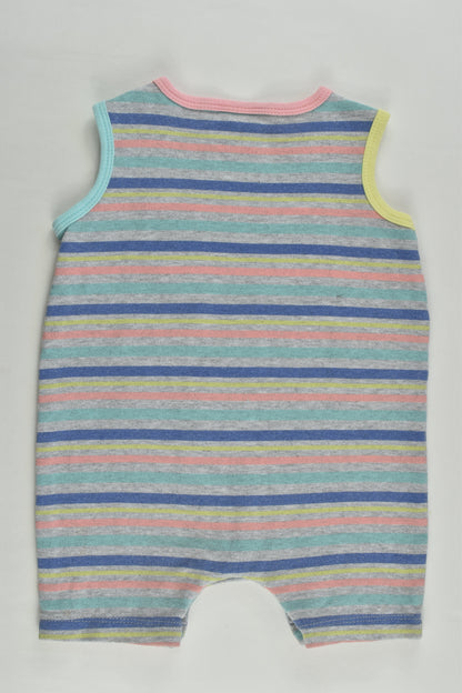 Sprout Size 00 Striped Short Romper