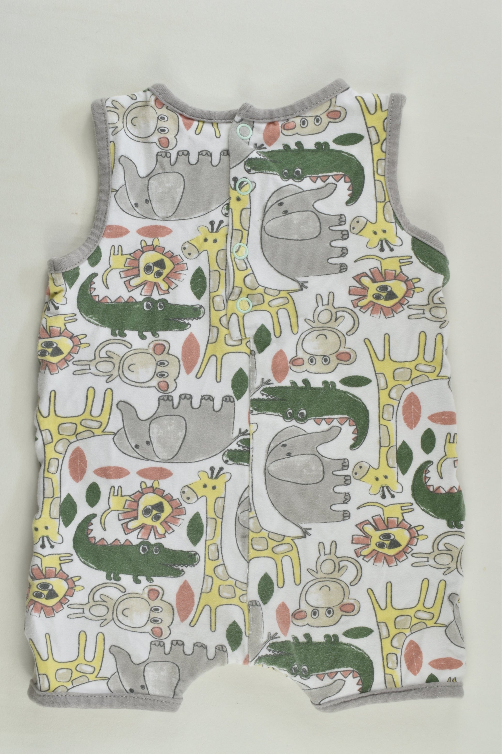 Sprout Size 00 Wild Animals Short Romper