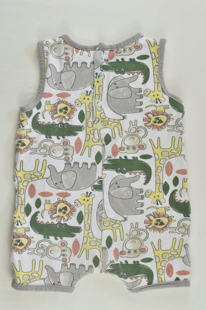Sprout Size 00 Wild Animals Short Romper