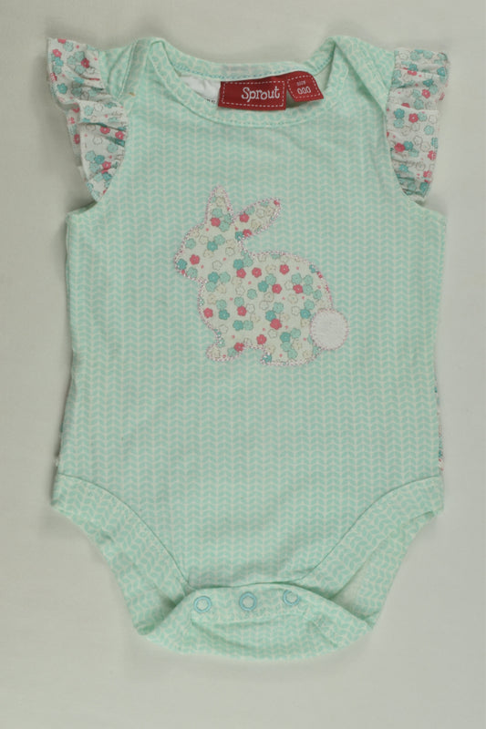 Sprout Size 000 Bunny Bodysuit