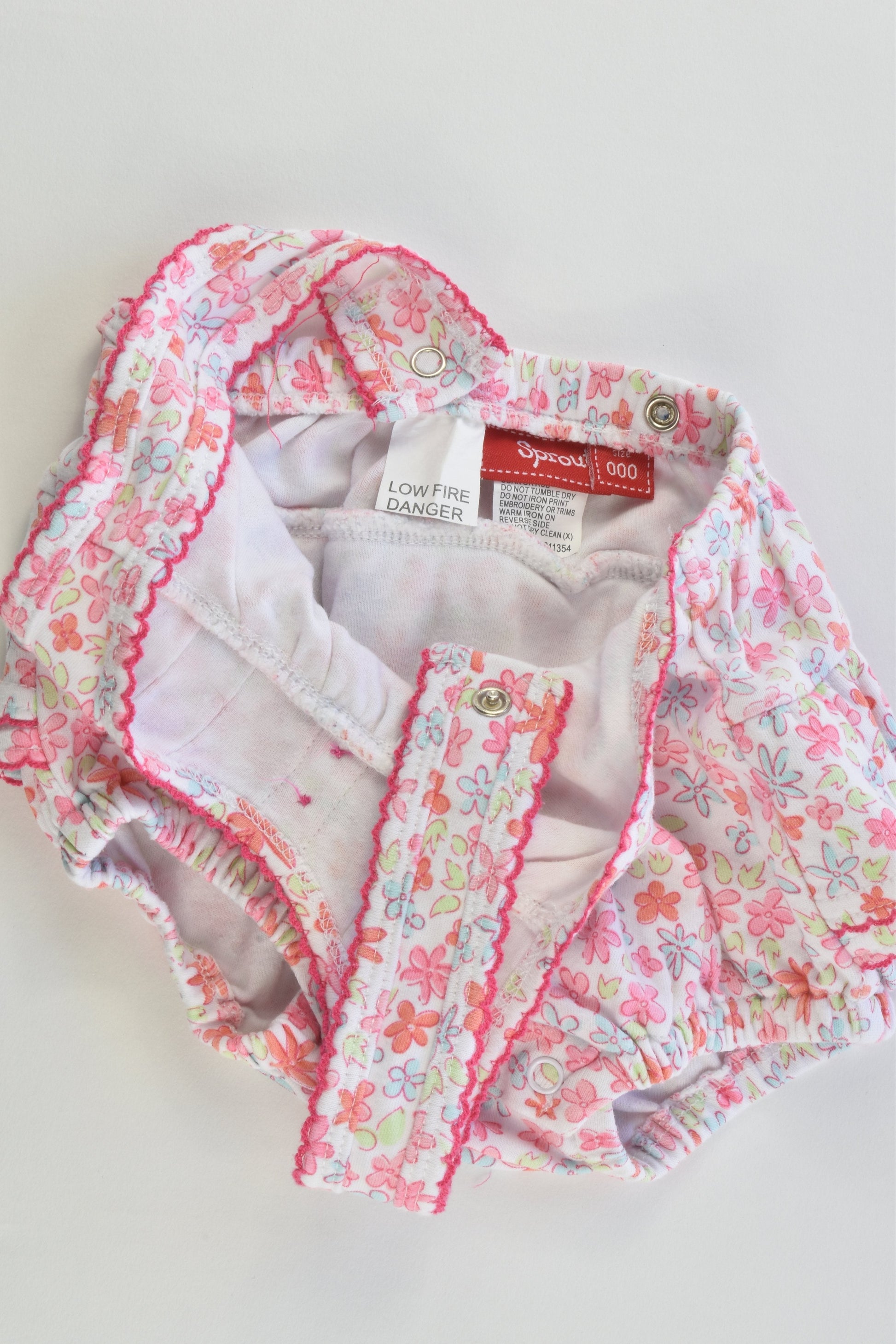 Sprout Size 000 Floral Summer Romper