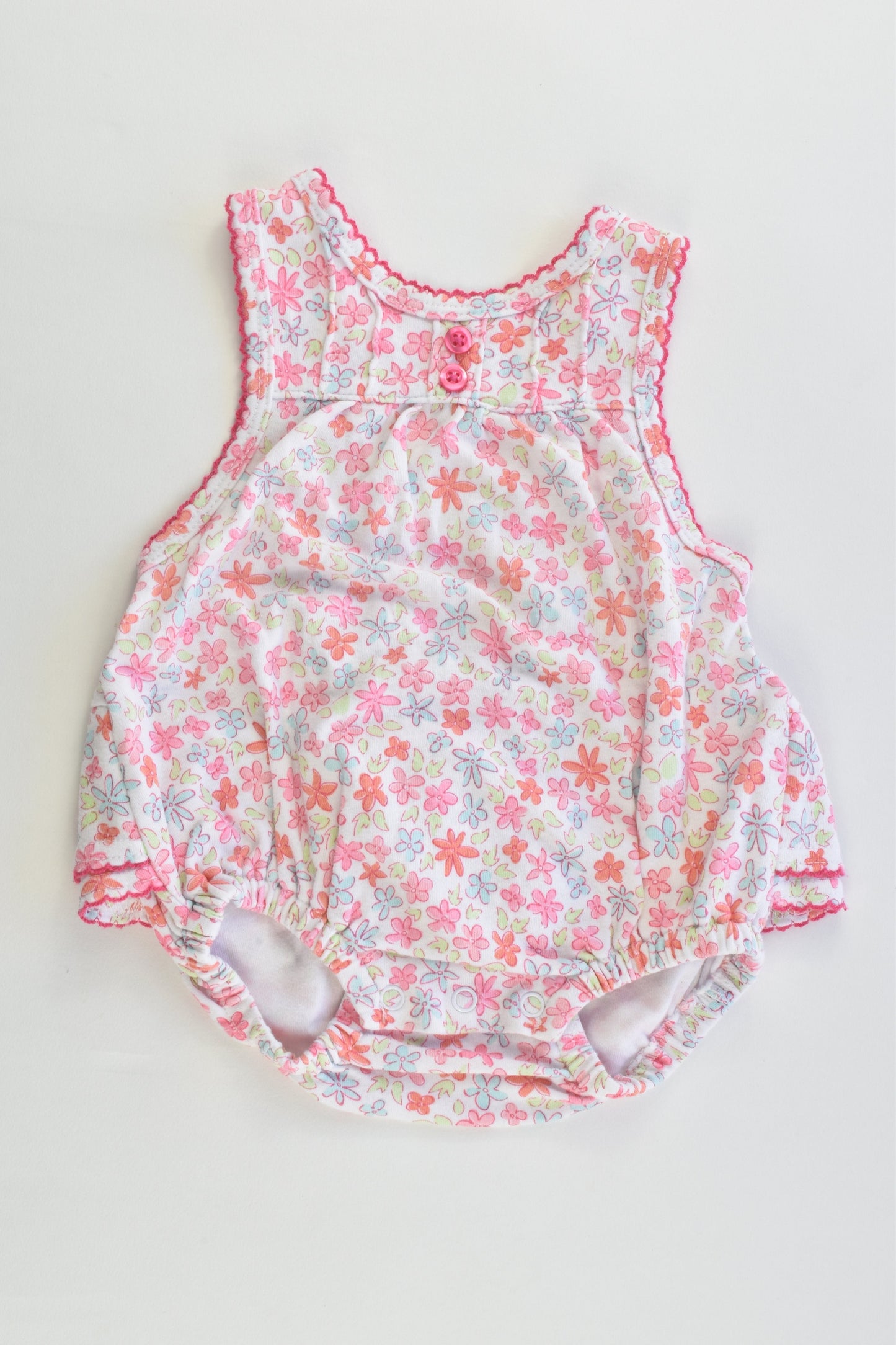 Sprout Size 000 Floral Summer Romper