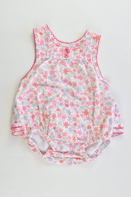 Sprout Size 000 Floral Summer Romper