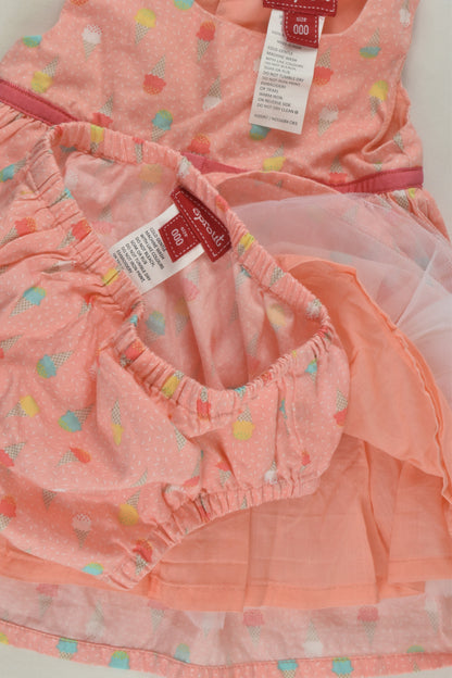 Sprout Size 000 Ice Cream Lined Dress and Bloomers