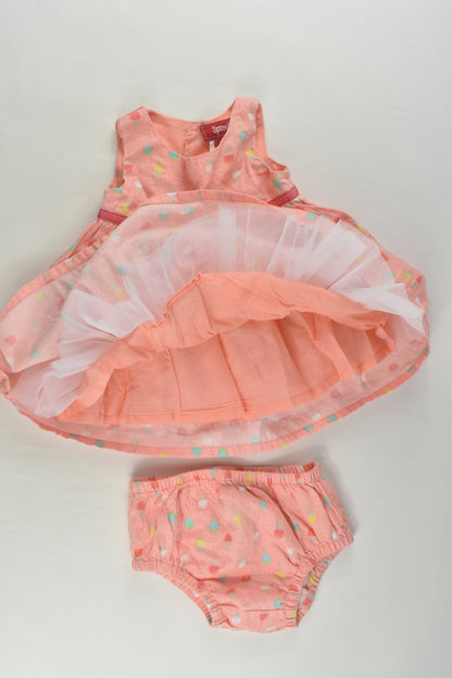 Sprout Size 000 Ice Cream Lined Dress and Bloomers
