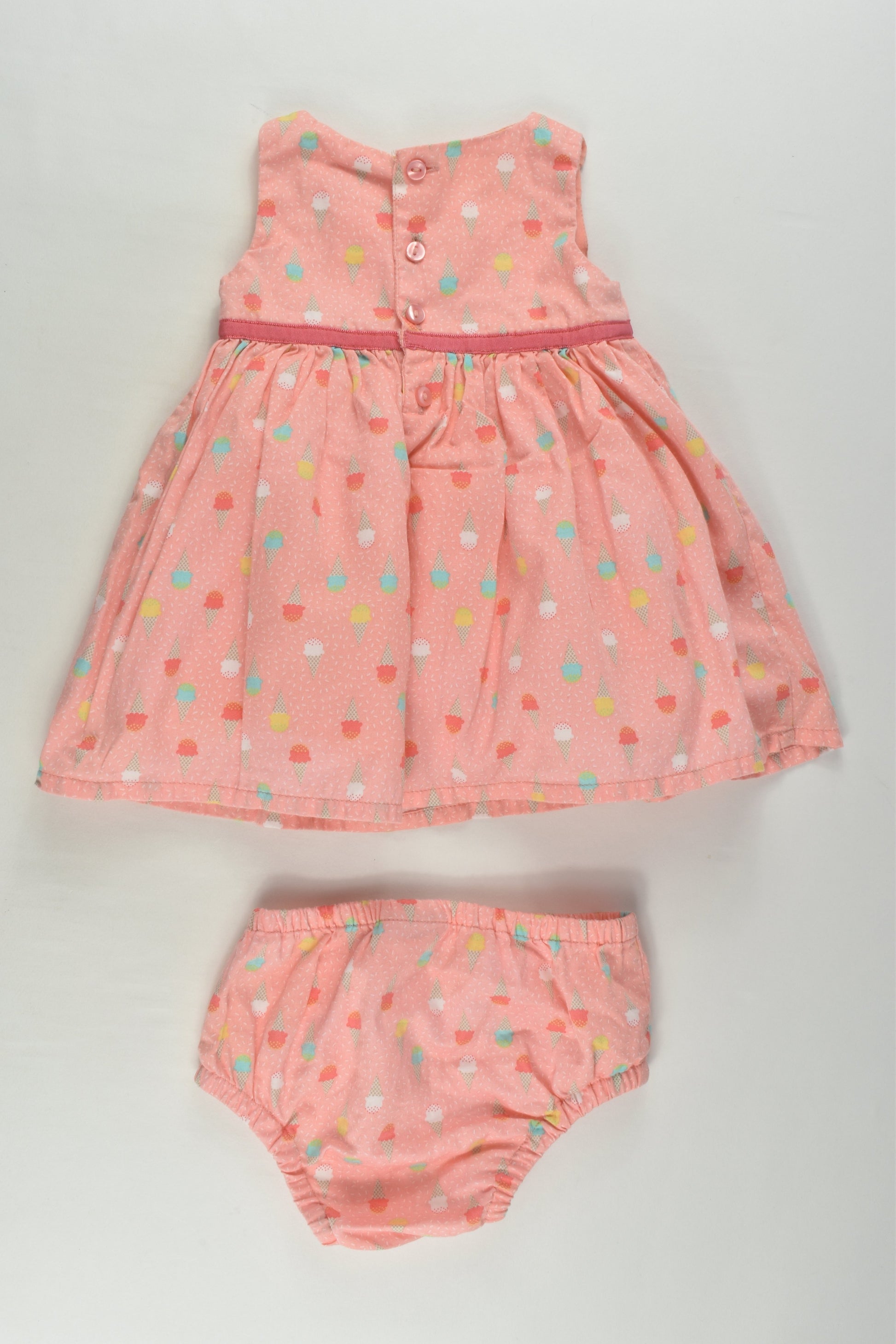 Sprout Size 000 Ice Cream Lined Dress and Bloomers