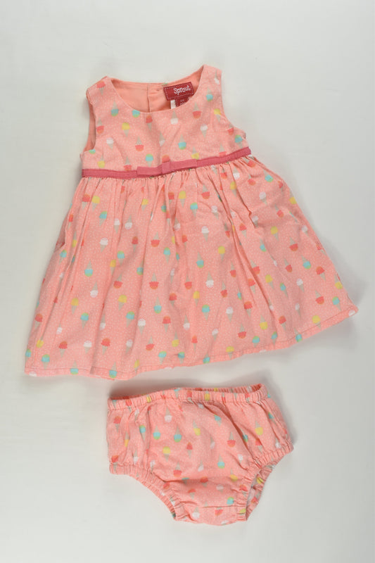 Sprout Size 000 Ice Cream Lined Dress and Bloomers