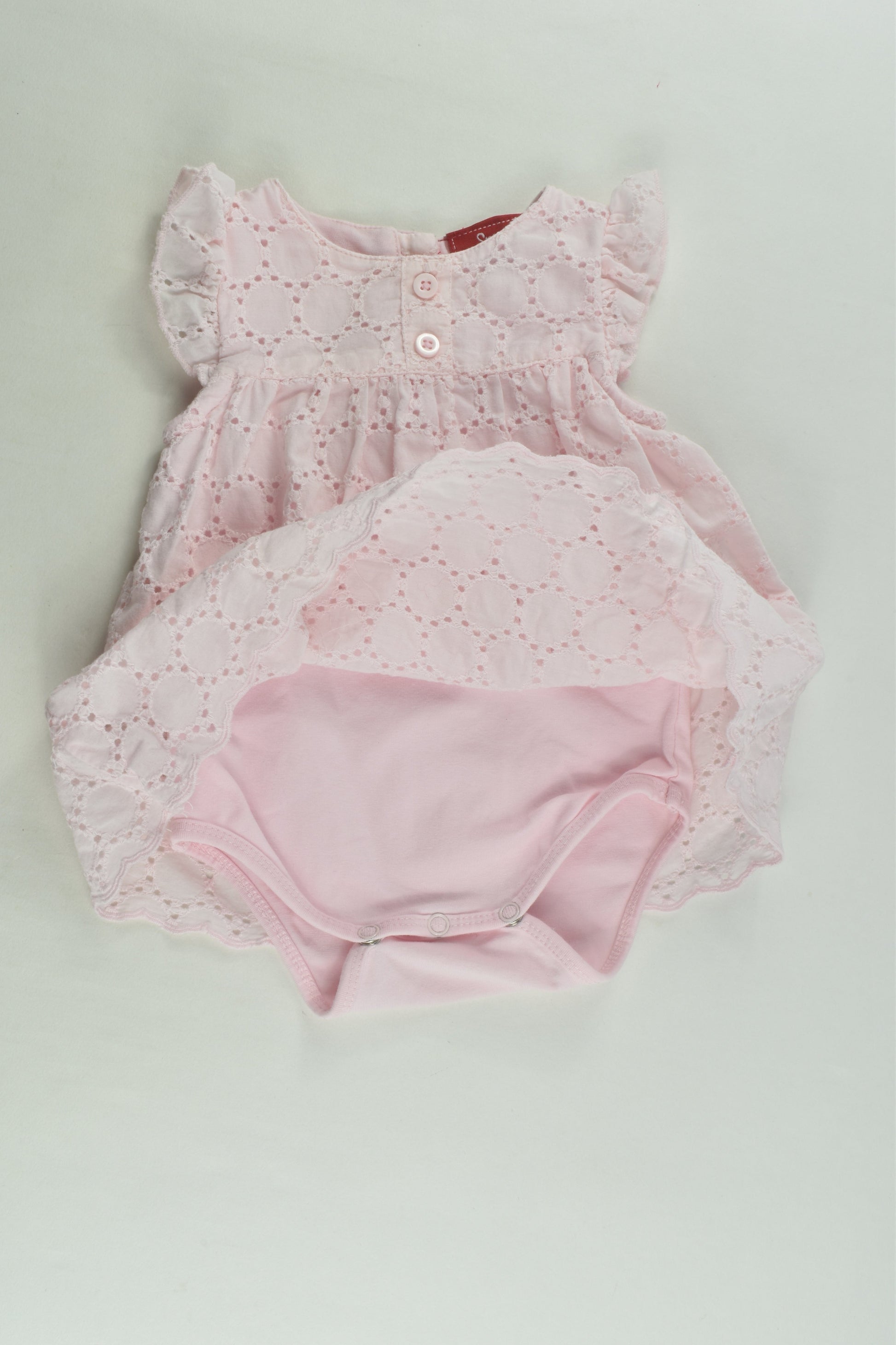 Sprout Size 000 Lace Dress with Bodysuit Underneath