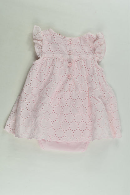 Sprout Size 000 Lace Dress with Bodysuit Underneath