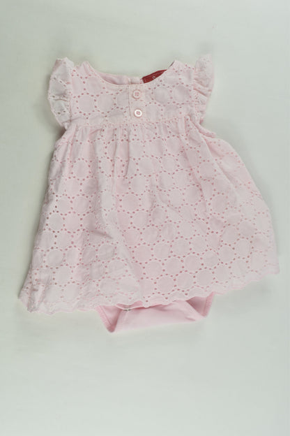 Sprout Size 000 Lace Dress with Bodysuit Underneath