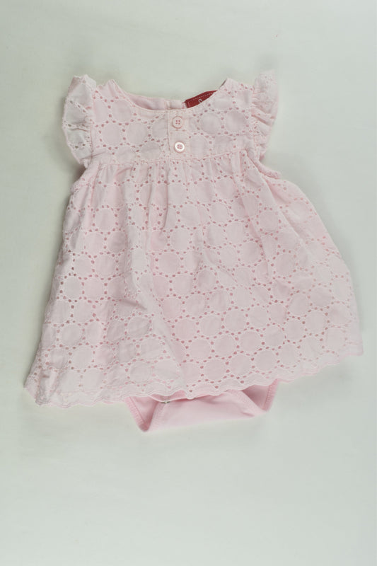 Sprout Size 000 Lace Dress with Bodysuit Underneath