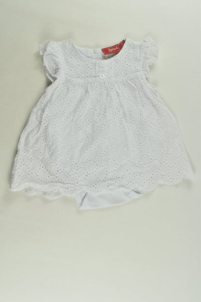Sprout Size 000 Lace Dress with Bodysuit Underneath