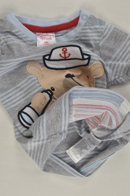 Sprout Size 000 Sailor Teddy T-shirt