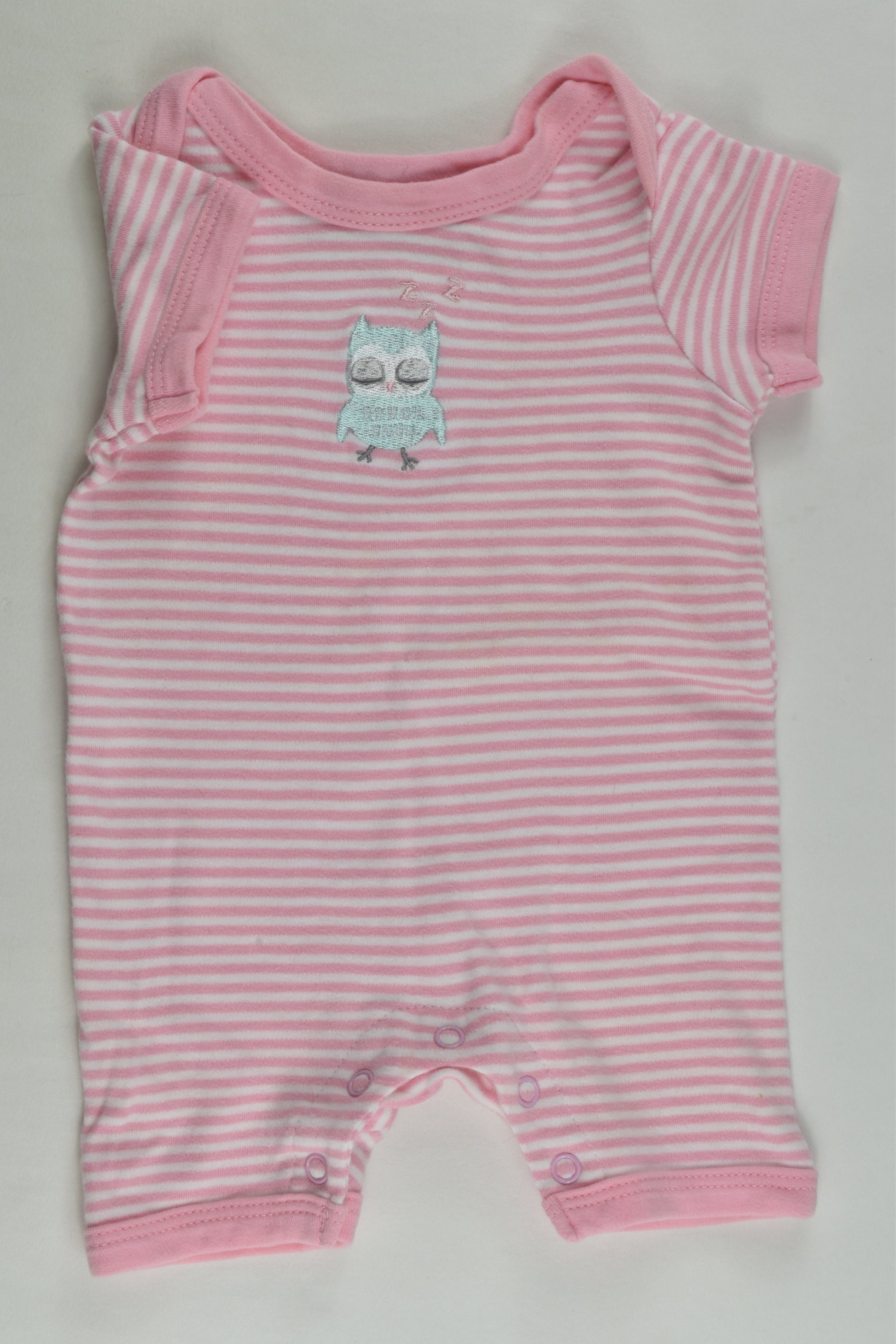 Sprout Size 000 Short Owl Romper