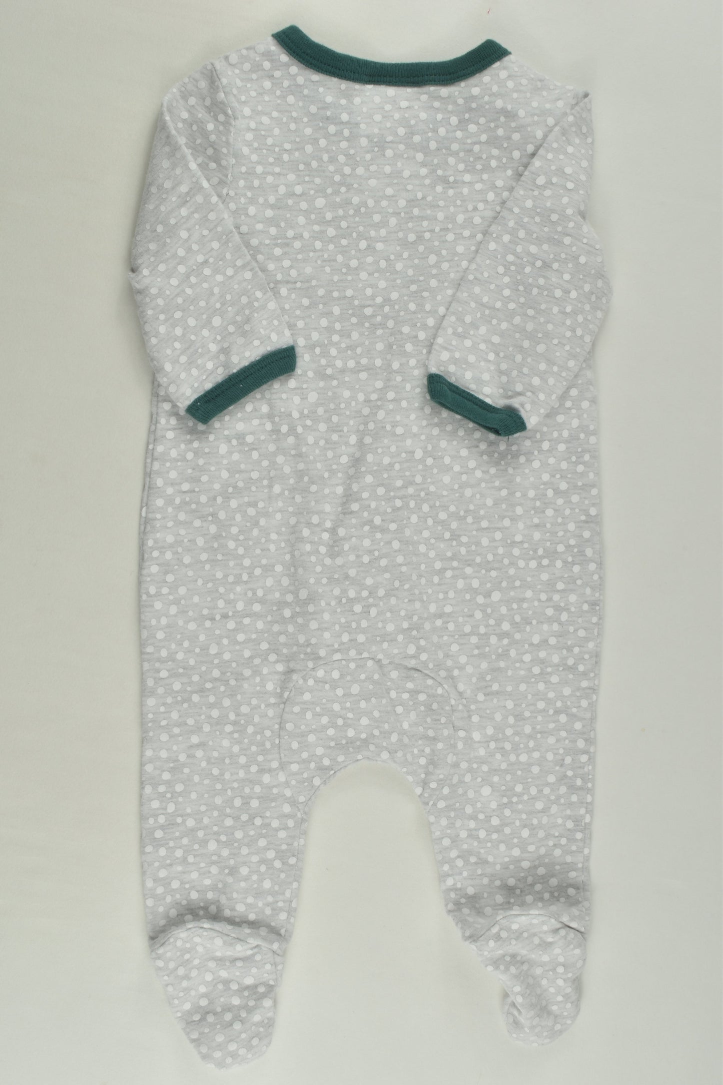 Sprout Size 0000 Footed Tiger Romper