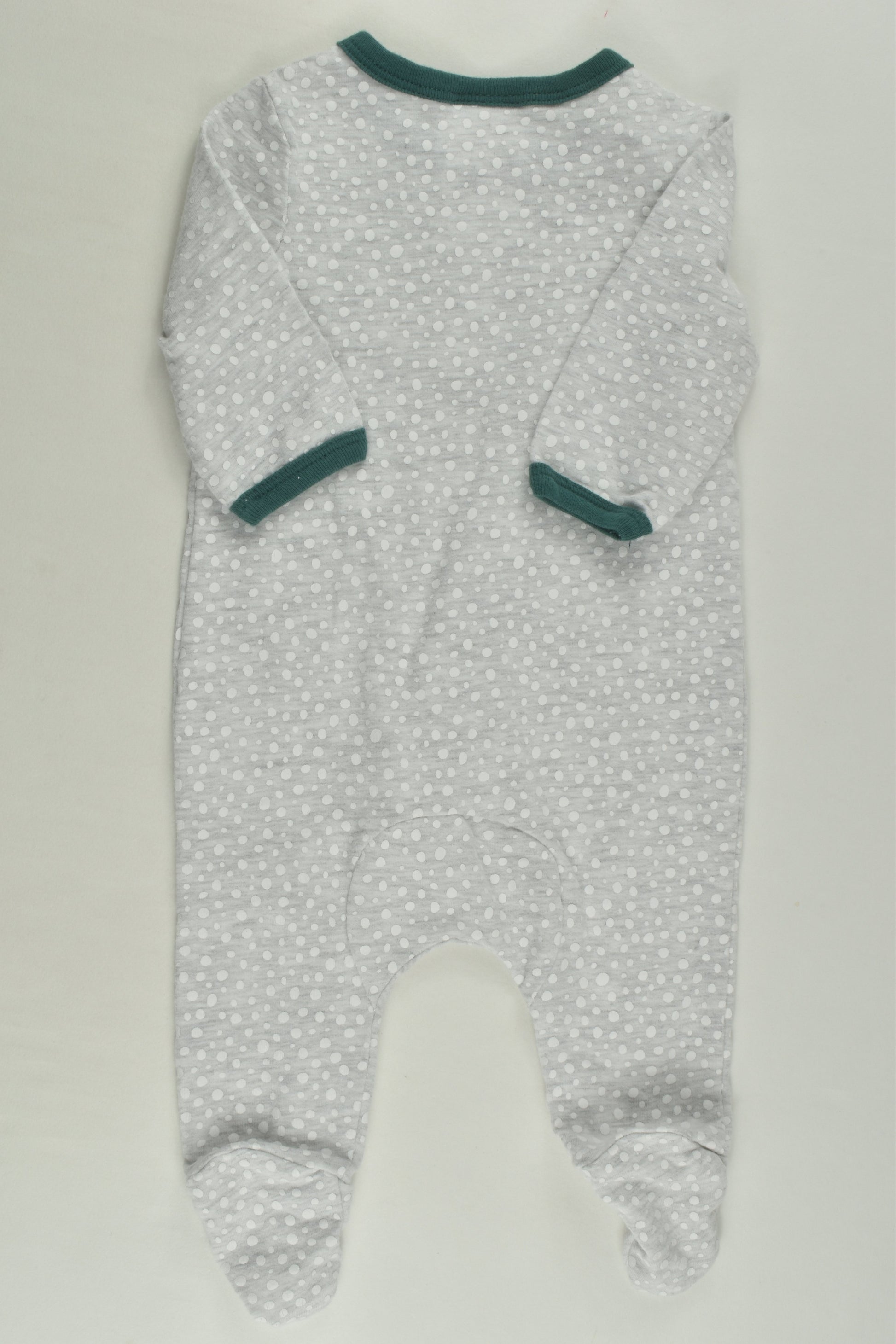 Sprout Size 0000 Footed Tiger Romper