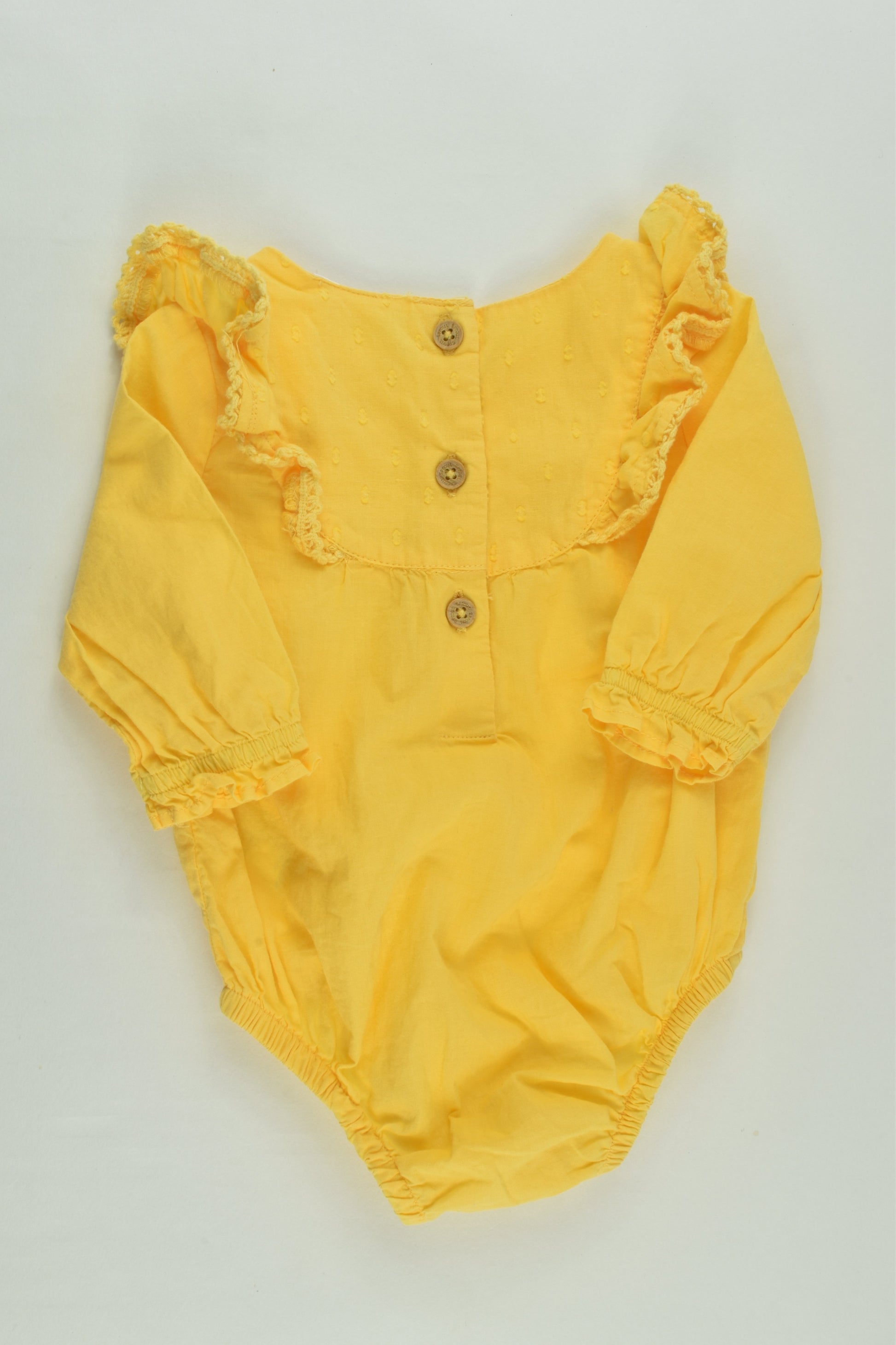 Sprout Size 0000 Ruffle Bodysuit