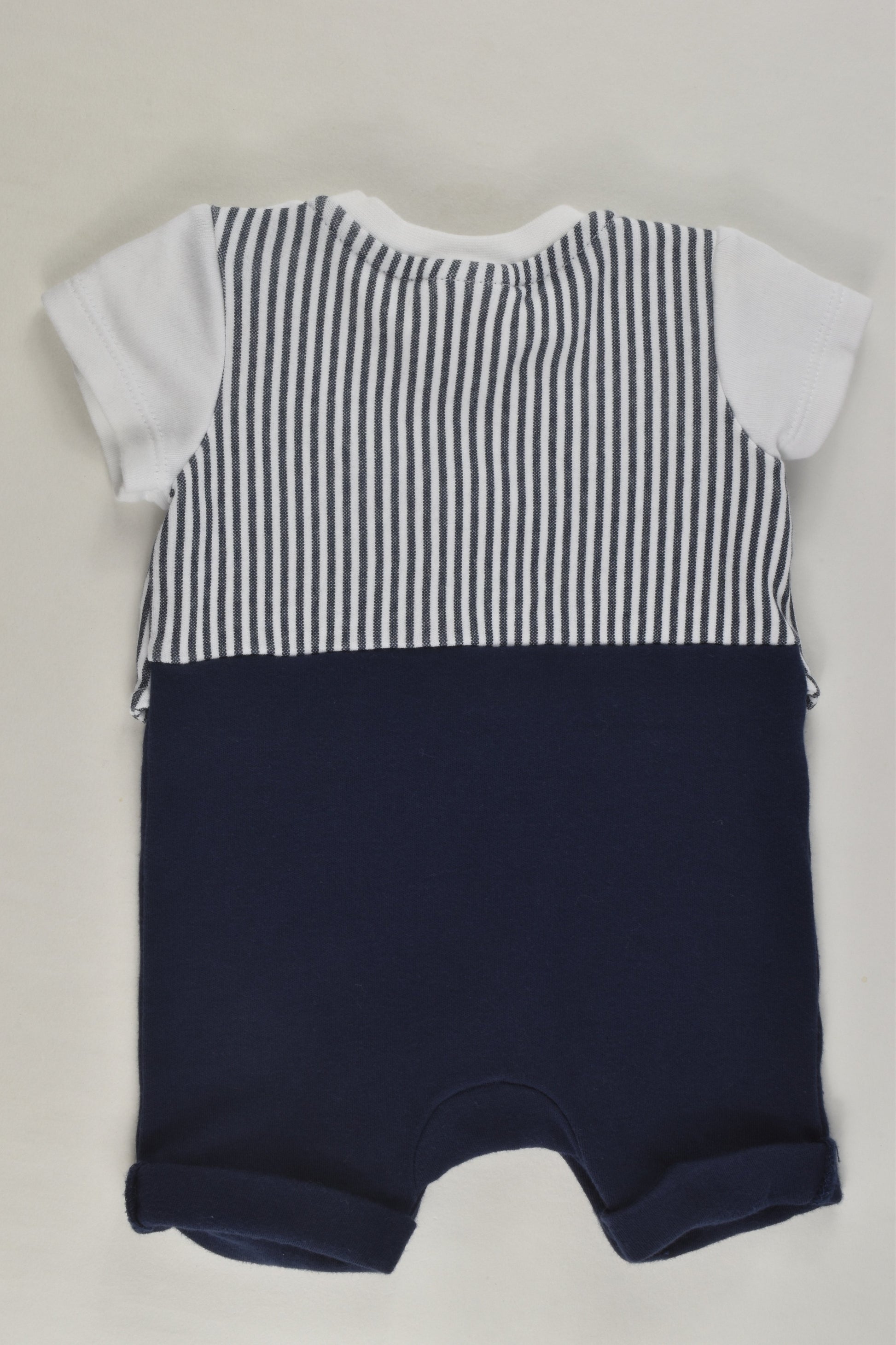 Sprout Size 0000 Vest and Bow Short Romper