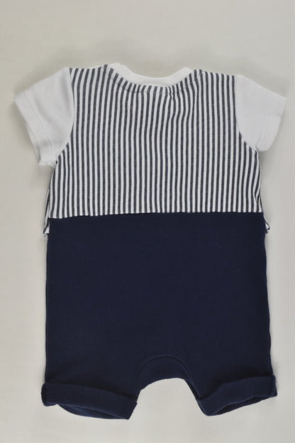 Sprout Size 0000 Vest and Bow Short Romper