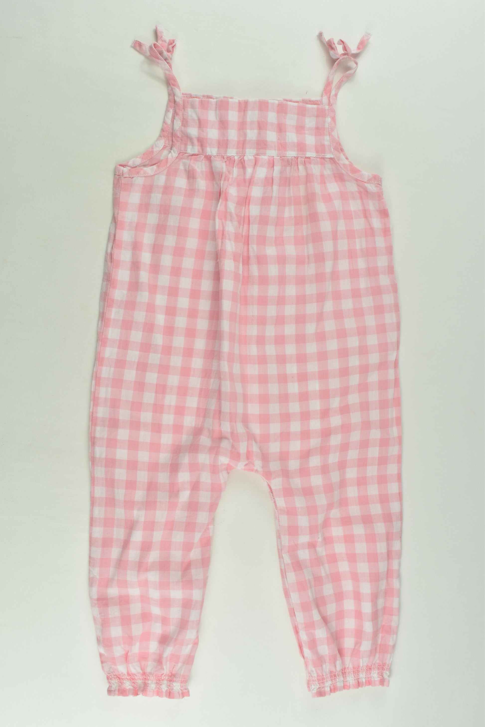 Sprout Size 1 Checked Playsuit