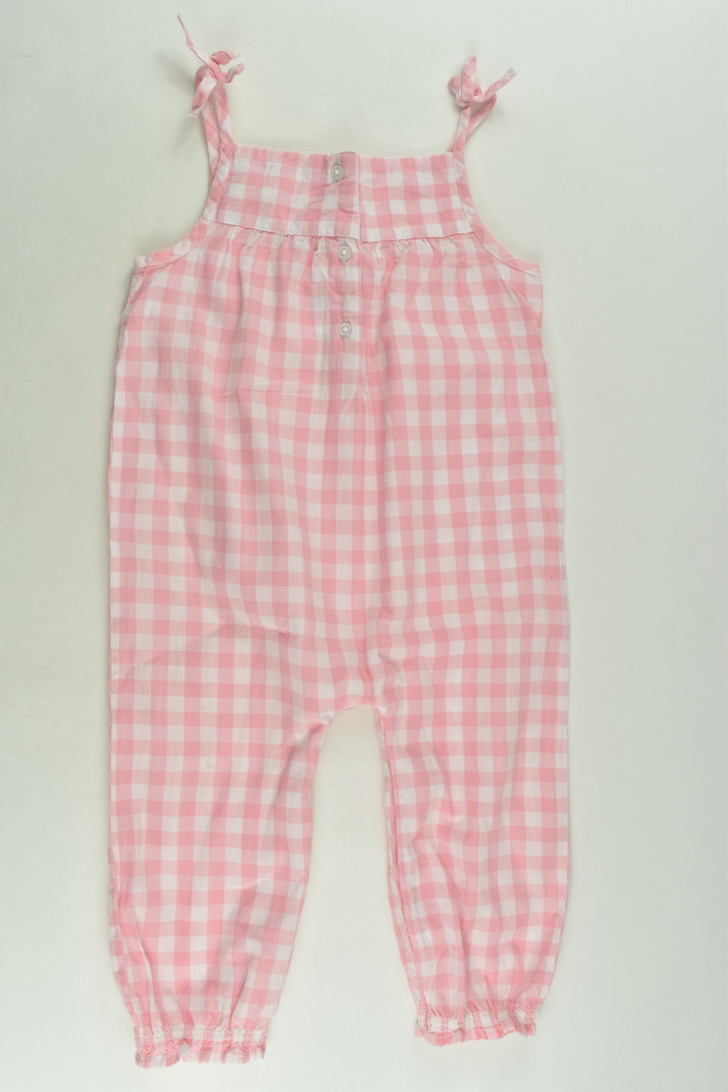 Sprout Size 1 Checked Playsuit