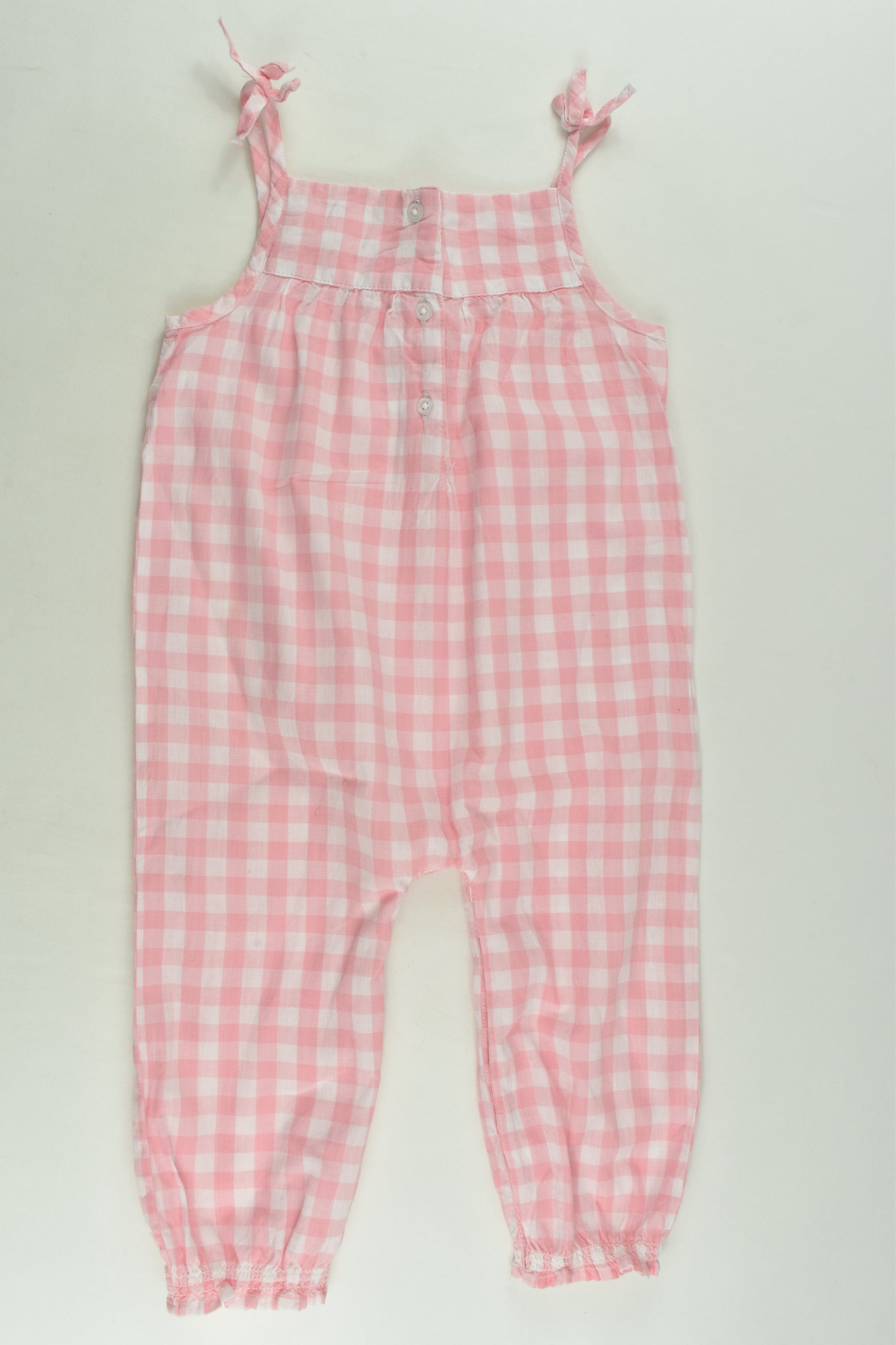 Sprout Size 1 Checked Playsuit