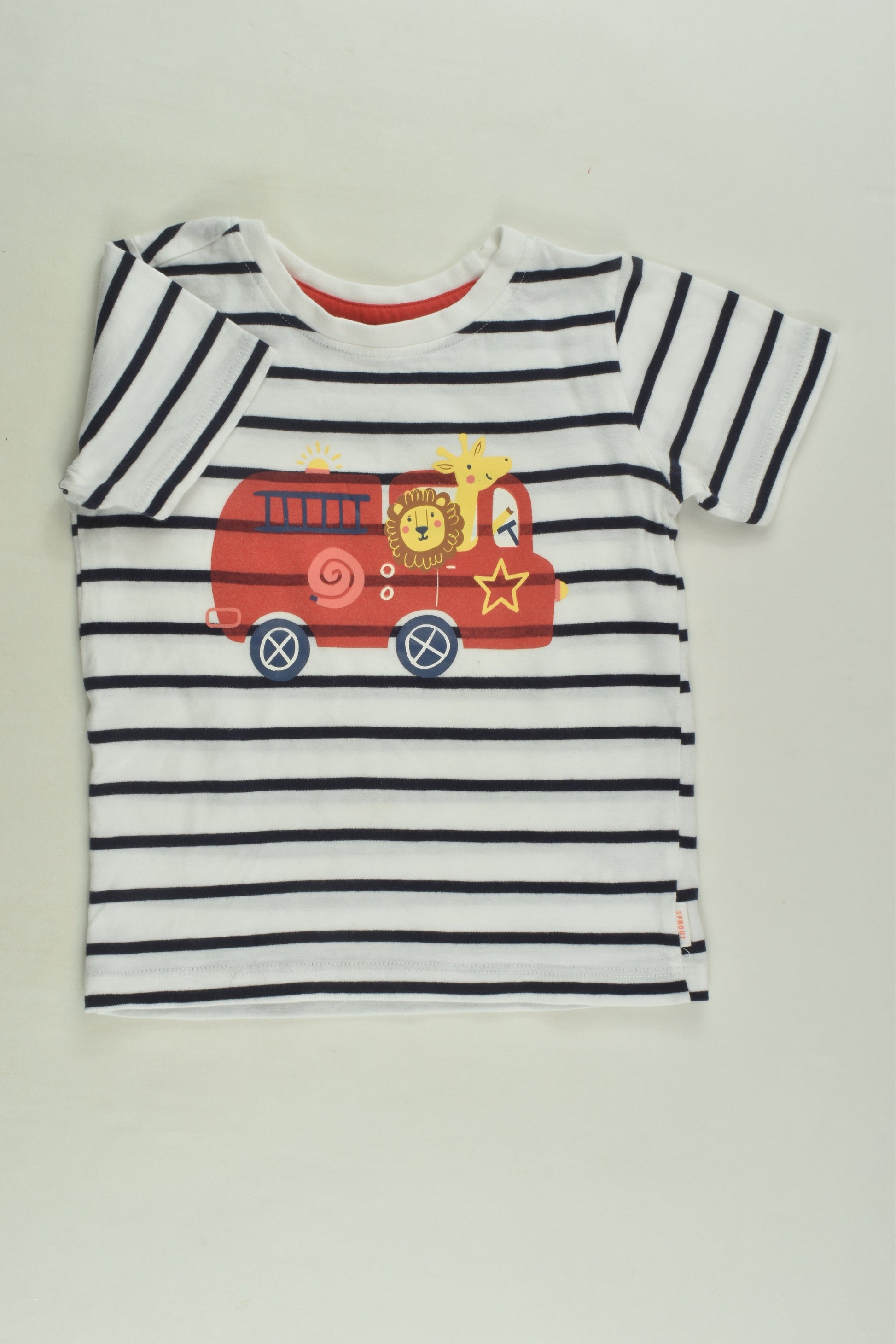 Sprout Size 1 Fire Engine T-shirt