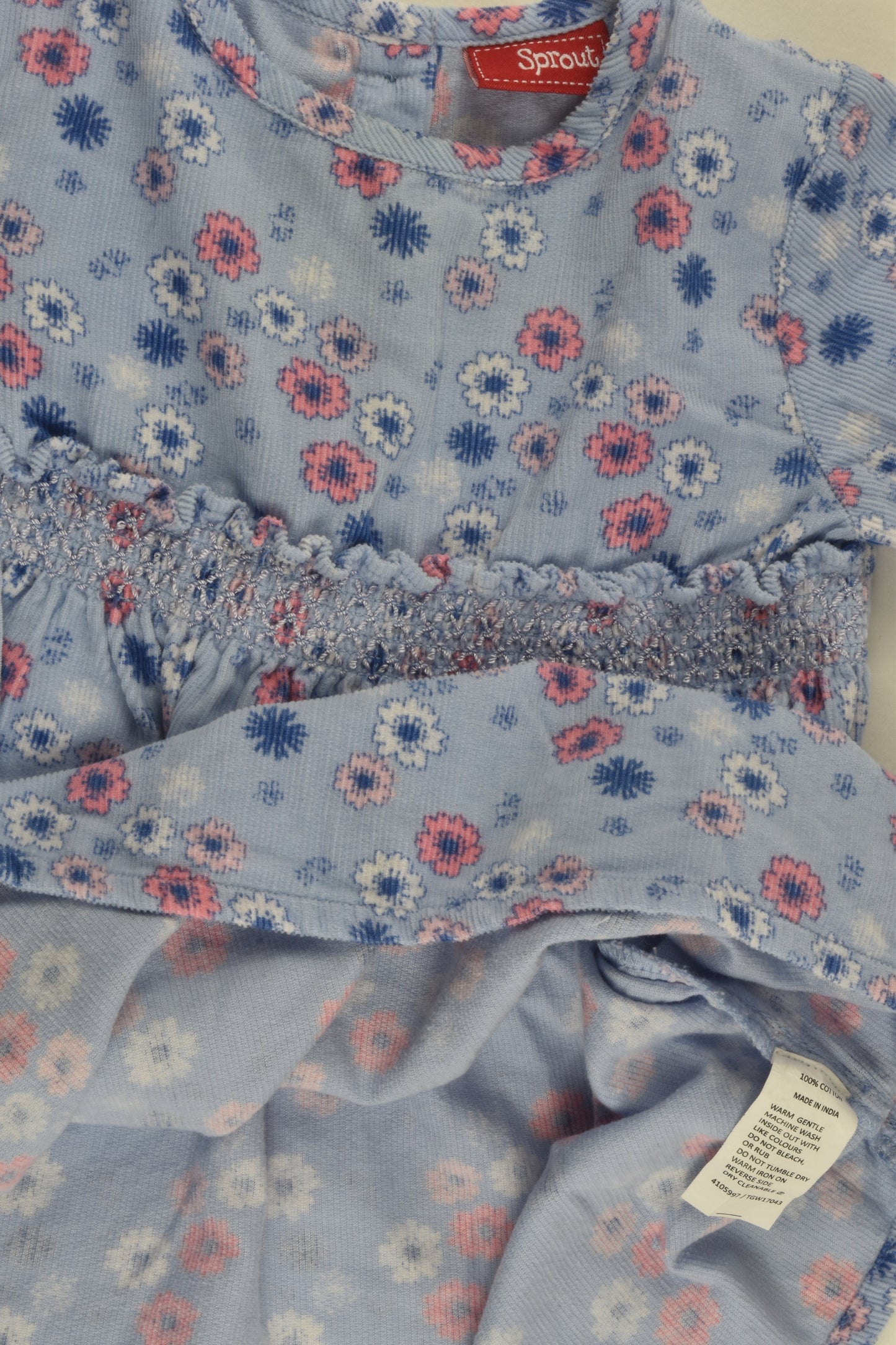 Sprout Size 1 Lightweight Floral Cord Dress