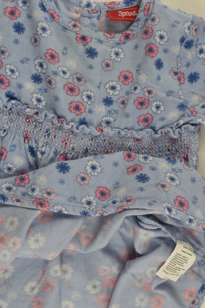 Sprout Size 1 Lightweight Floral Cord Dress