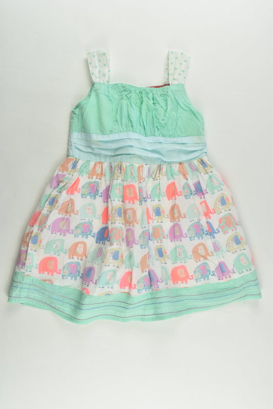 Sprout Size 1 Lined Elephant Dress