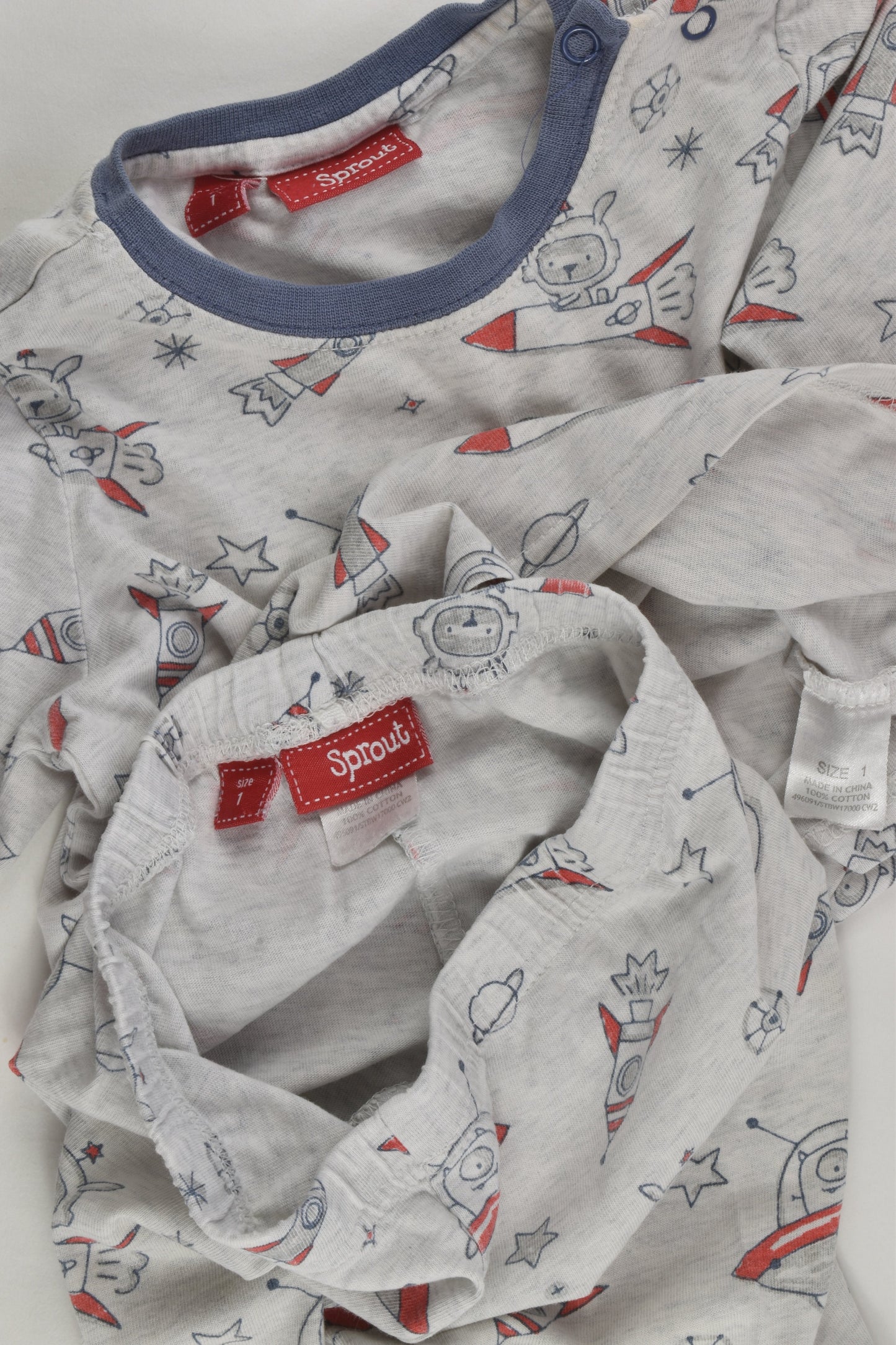 Sprout Size 1 Space Pyjamas
