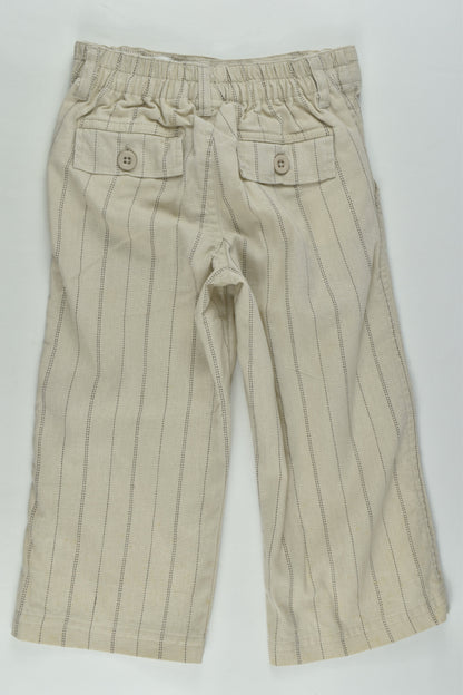 Sprout Size 2 Checked Linen Blend Pants