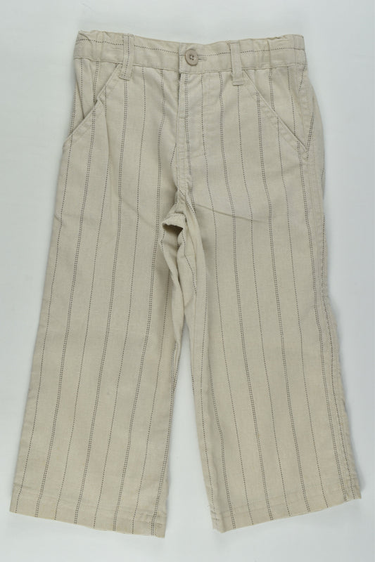 Sprout Size 2 Checked Linen Blend Pants