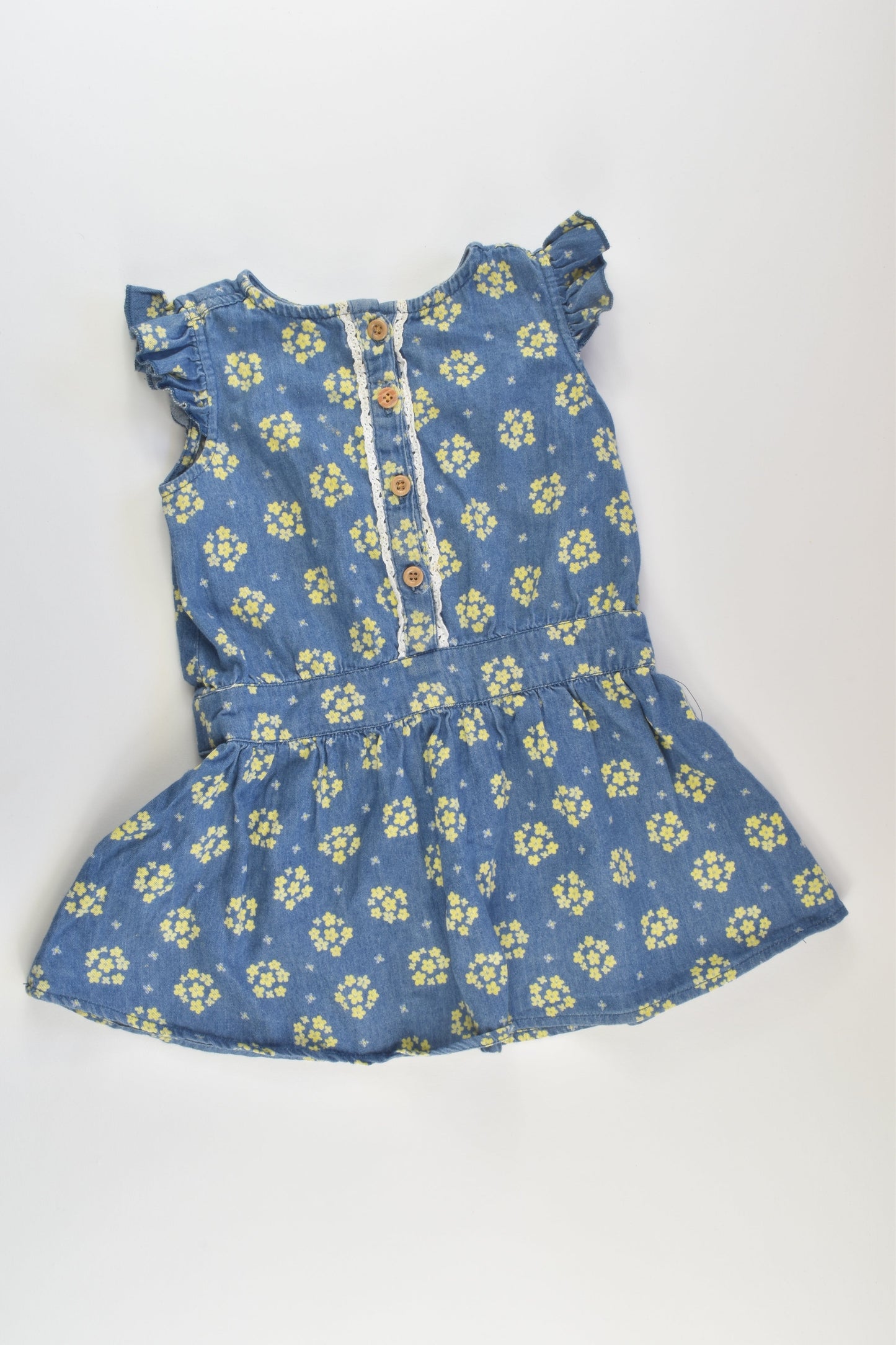 Sprout Size 2 Lightweight Floral Denim Dress