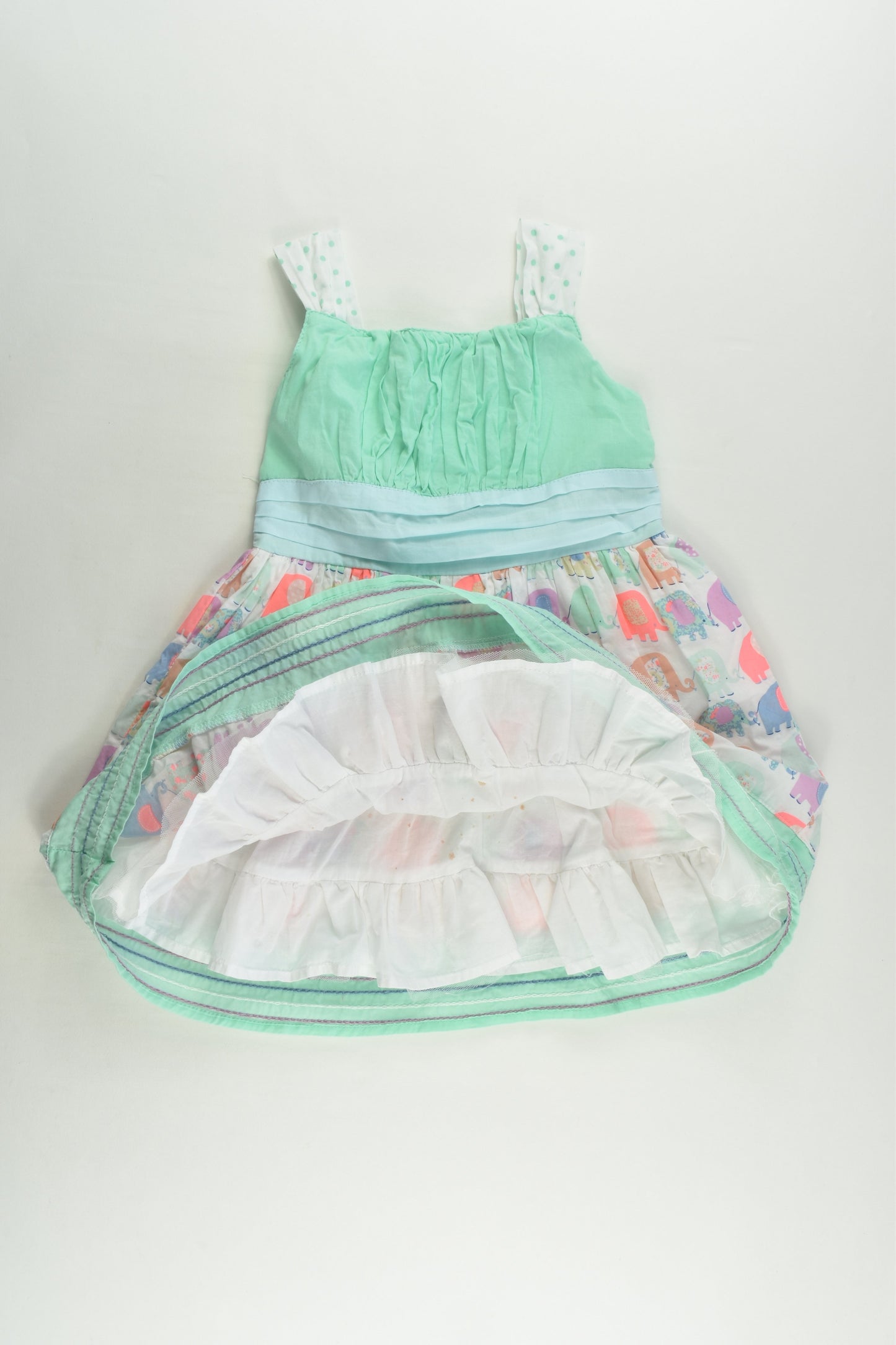 Sprout Size 2 Lined Elephant Dress