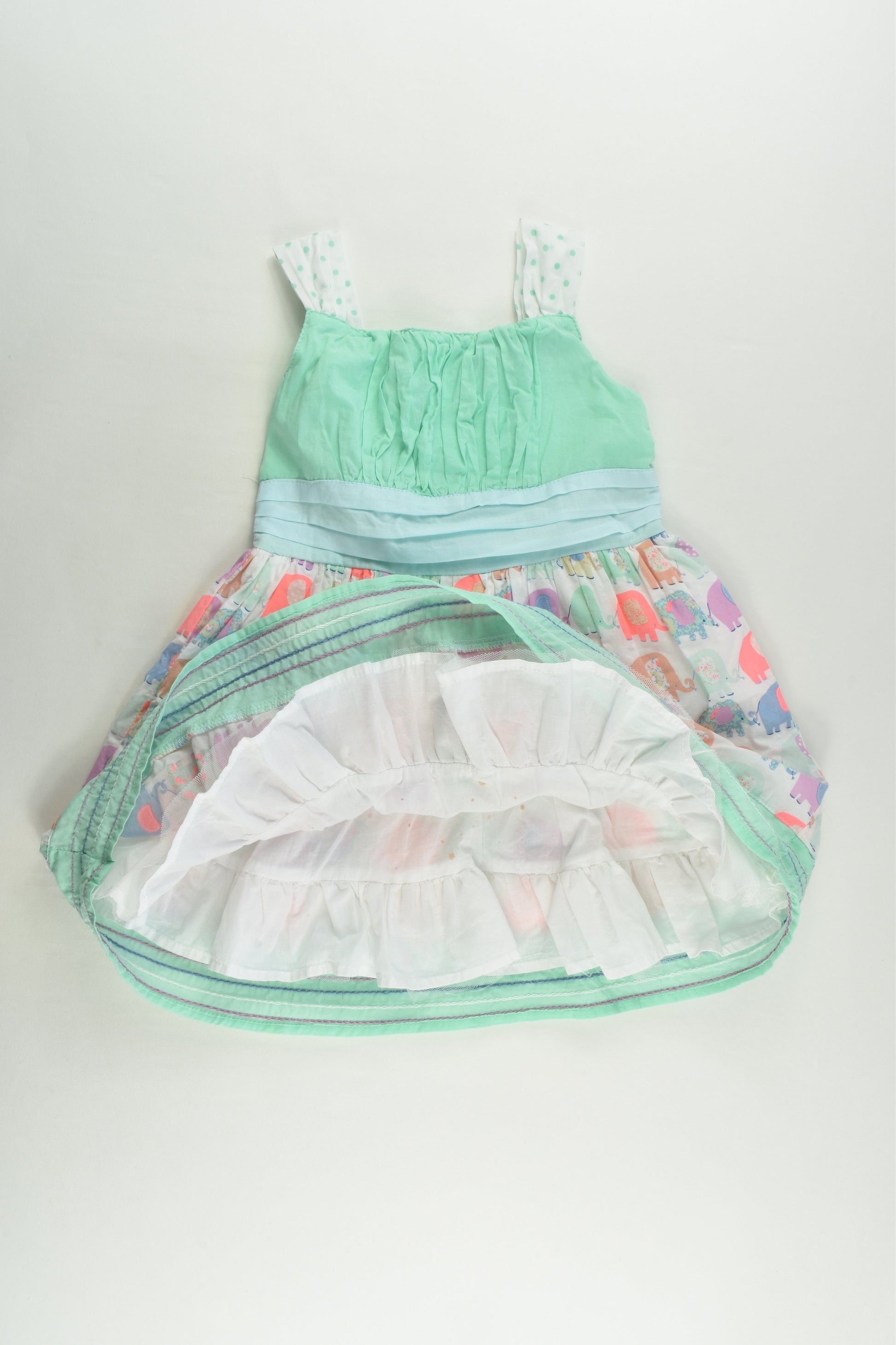 Sprout Size 2 Lined Elephant Dress