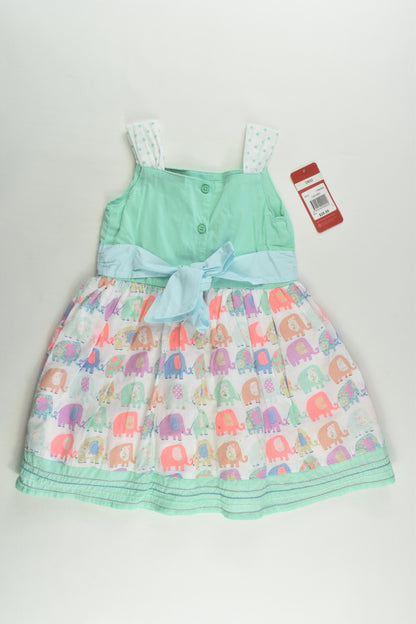 Sprout Size 2 Lined Elephant Dress