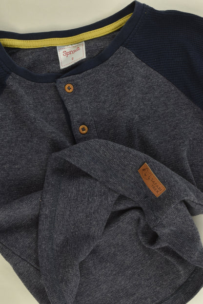 Sprout Size 2 'Safari Trek' Waffle Top