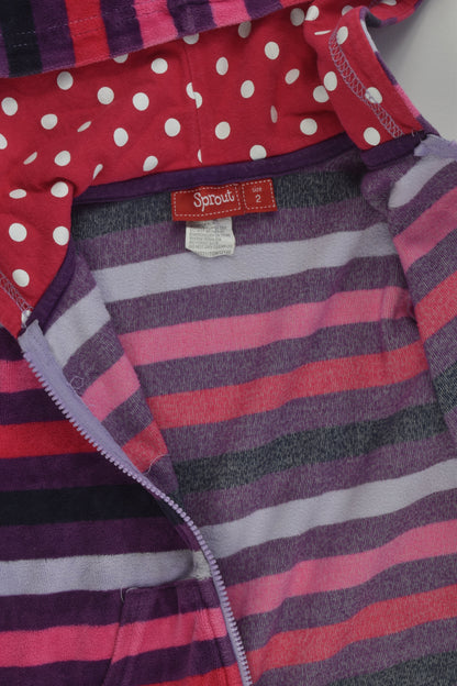 Sprout Size 2 Velour Zip Jumper