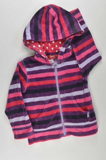 Sprout Size 2 Velour Zip Jumper
