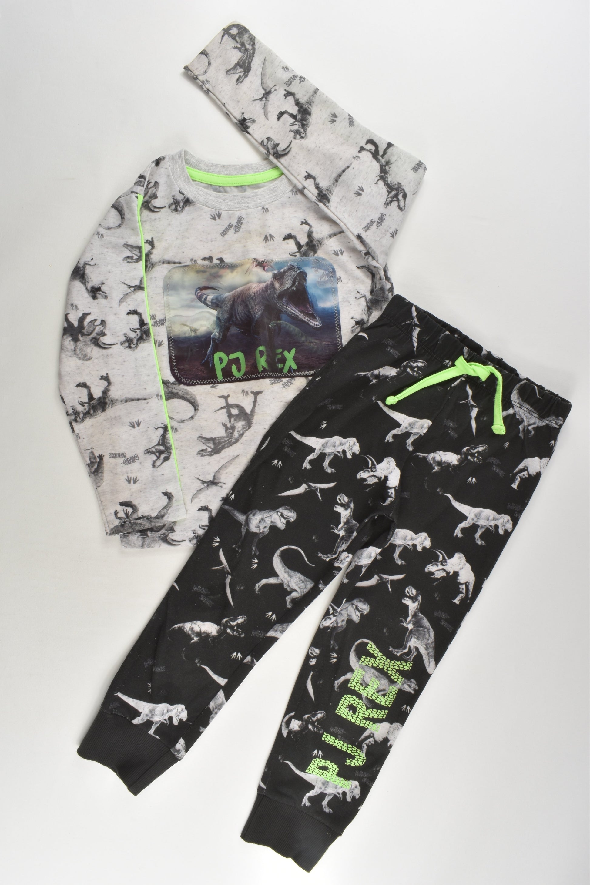 St Bernard for Dunnes Stores Size 3-4 T-Rex Pyjamas