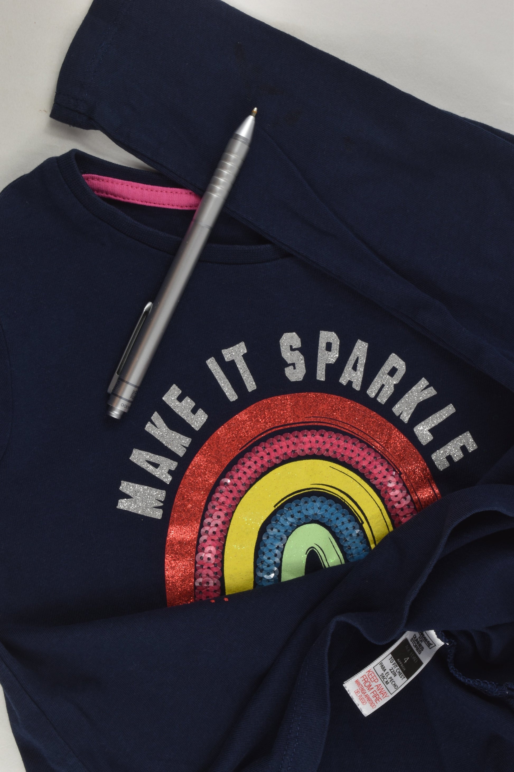 St Bernard for Dunnes Stores Size 4 Rainbow Top