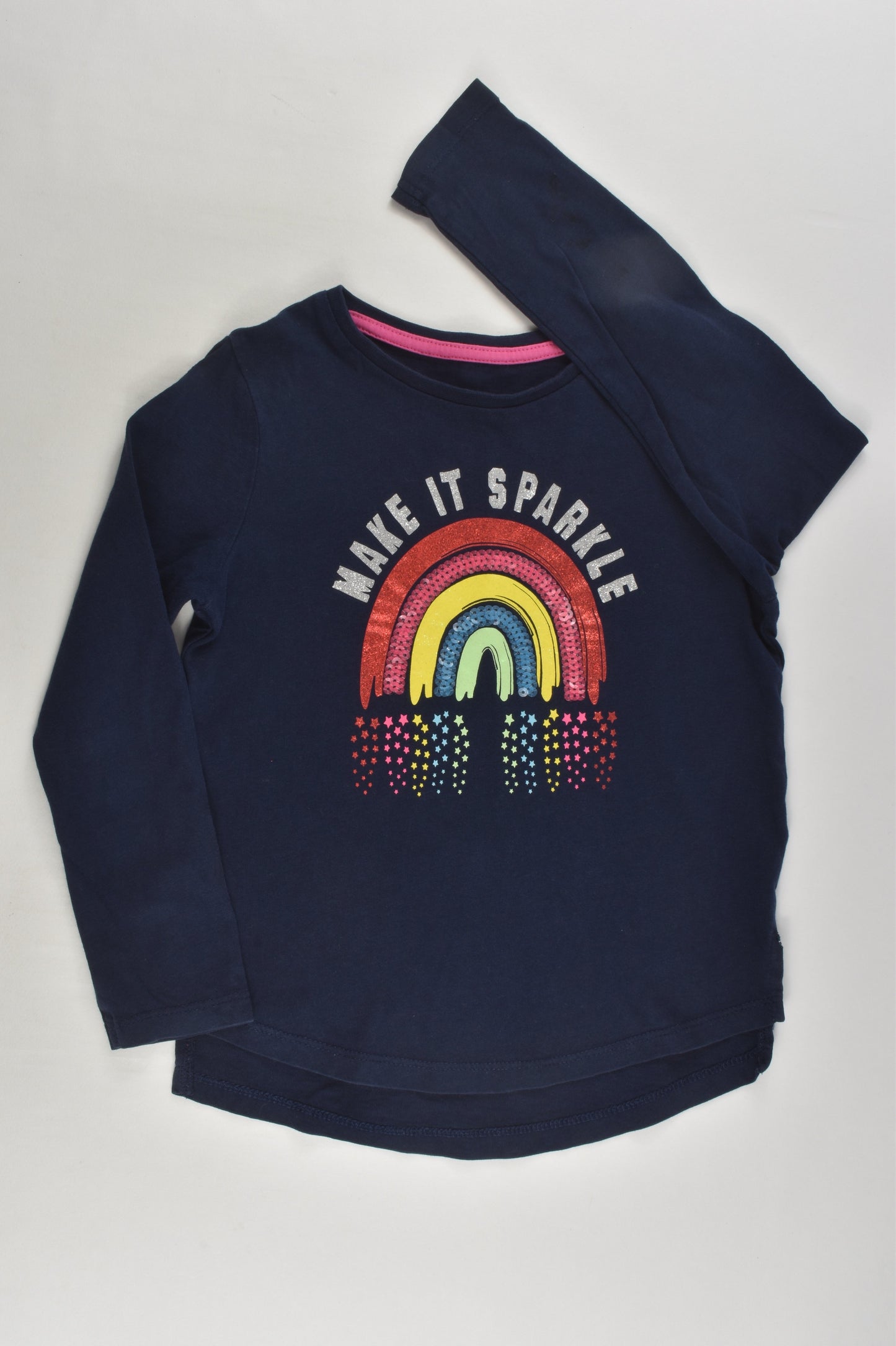St Bernard for Dunnes Stores Size 4 Rainbow Top