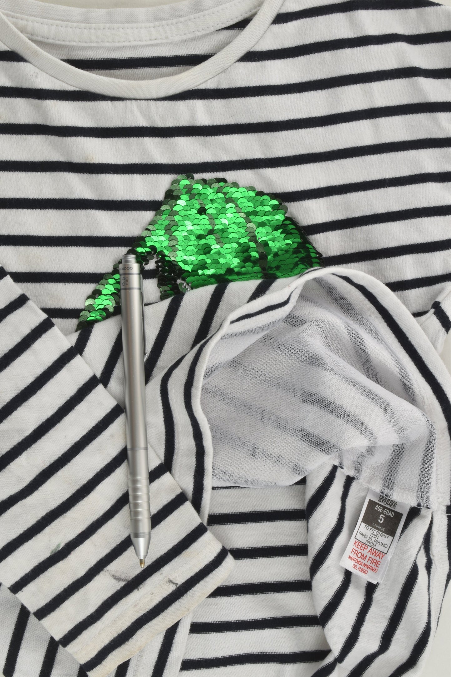 St Bernard for Dunnes Stores Size 5 Reversible Sequins Top