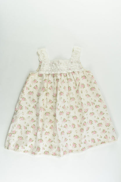 Strawberry Faire Size 2 (92 cm) Lined Roses Dress