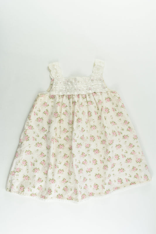 Strawberry Faire Size 2 (92 cm) Lined Roses Dress