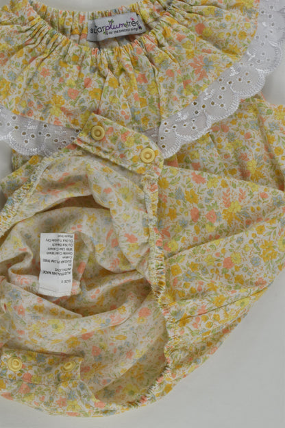 Sugar Plum Tree Size 0 Floral Romper